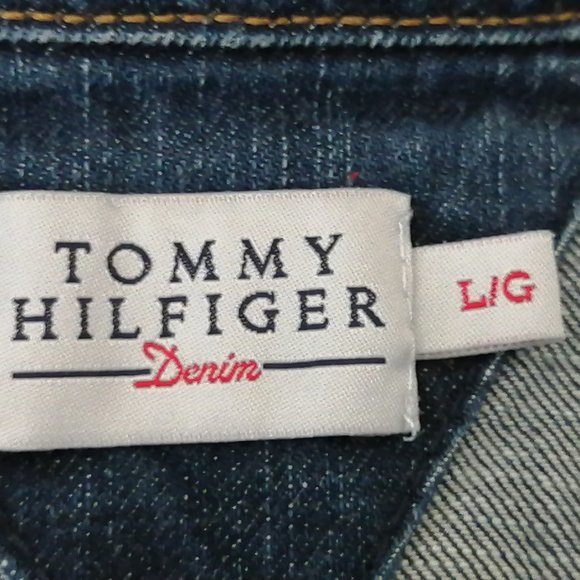 Vintage Tommy Hilfiger Denim Jacket, large jean jacket - Picture 5 of 6